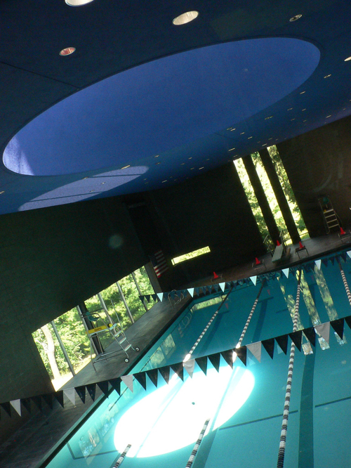 Ceiling openings at Cranbrook Natatorium (1999)