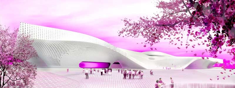Competition rendering of the Wei-Wu-Ying Centre (source:e-architect)