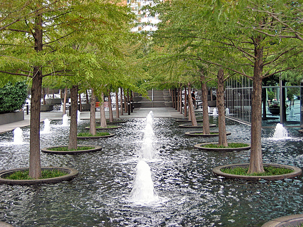 Fountain Place, Dallas by Dan Kiley